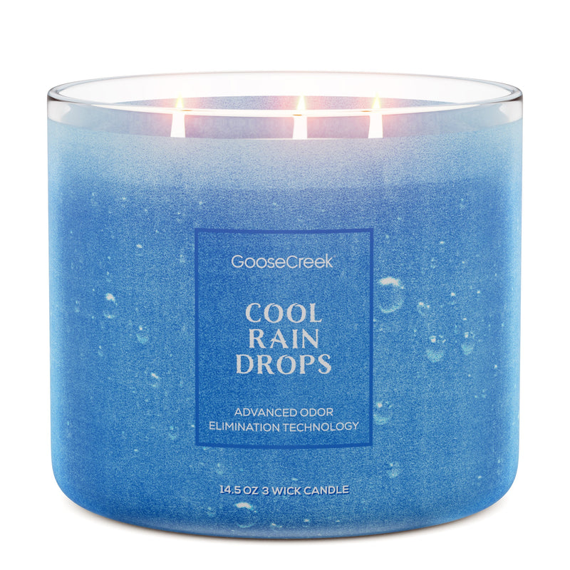 Cool Rain Drops Odor Eliminating 3-Wick Candle N0IV